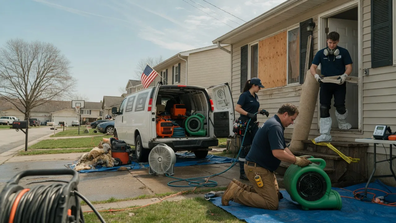 Water Damage Restoration in Ottine, TX near me